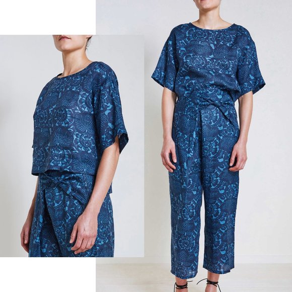 Apiece Apart Tops - APIECE APART | Milna Top and Cruz Wrap Pant Linen Set (Size 8)